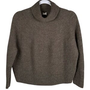 Poetry Brown 100% Baby Alpaca Knit Brown Turtleneck Sweater Women’s Size 10